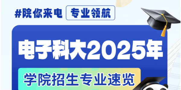 院你来电·专业领航 | 2025电子科大本科招生学院大合集