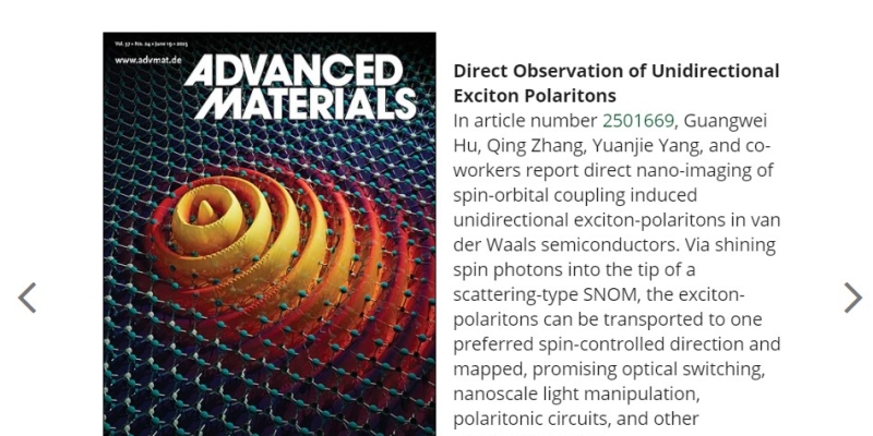 杨元杰教授团队在Advanced Materials上发表封面论文